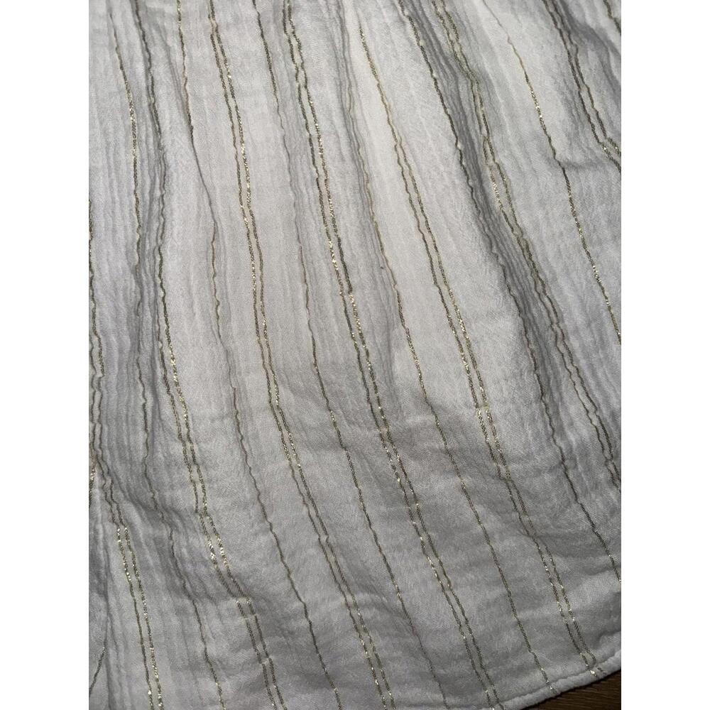 Aerie Gauze Cotton Loose fit Shorts SIZE L Flowy White Gold - Picture 2 of 4